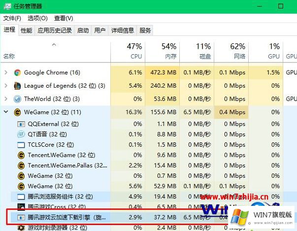 win7系统下wegame下载更新游戏很慢怎么解除速度限制的办法